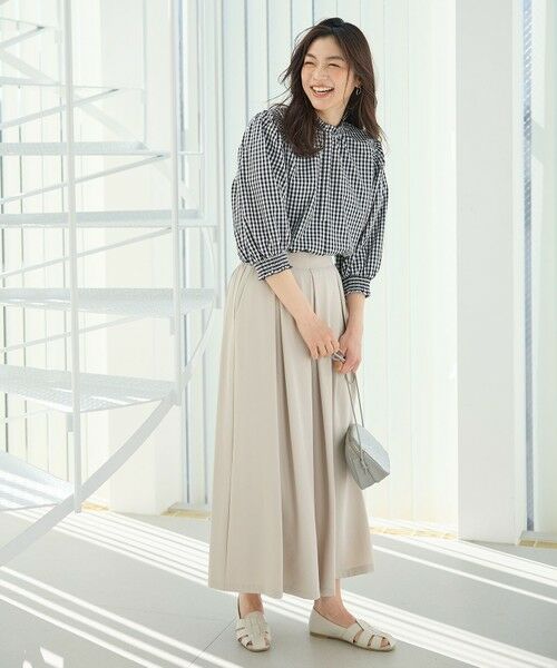 ANY / エニィ シャツ・ブラウス | 【接触冷感/UVカット/抗菌防臭/速乾】エニイファンクション シャーリングブラウス | 詳細6