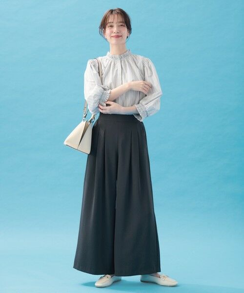 ANY / エニィ シャツ・ブラウス | 【接触冷感/UVカット/抗菌防臭/速乾】エニイファンクション シャーリングブラウス | 詳細11