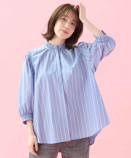 ANY / エニィ シャツ・ブラウス | 【接触冷感/UVカット/抗菌防臭/速乾】エニイファンクション シャーリングブラウス | 詳細15