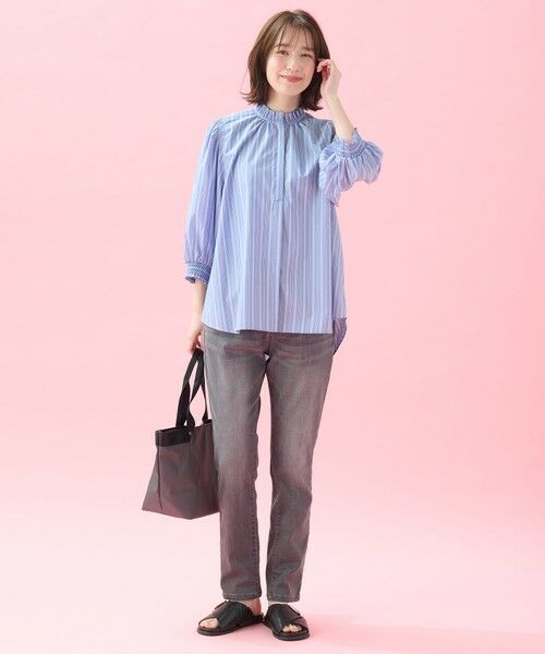 ANY / エニィ シャツ・ブラウス | 【接触冷感/UVカット/抗菌防臭/速乾】エニイファンクション シャーリングブラウス | 詳細17