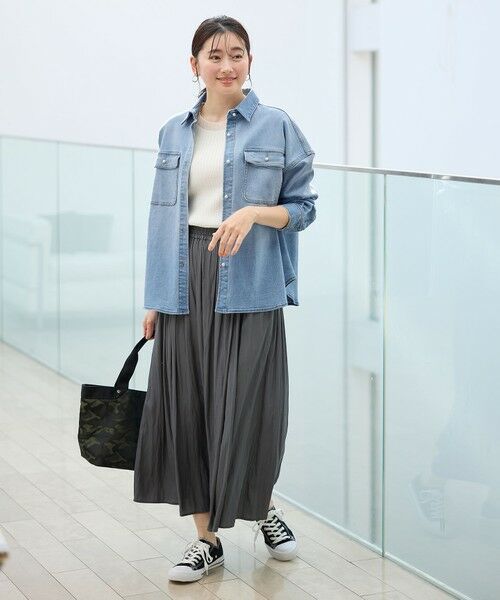 ANY / エニィ シャツ・ブラウス | 【洗濯機可/ストレッチ】デニムシャツ | 詳細5