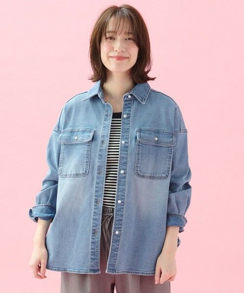 ANY / エニィ シャツ・ブラウス | 【洗濯機可/ストレッチ】デニムシャツ | 詳細6