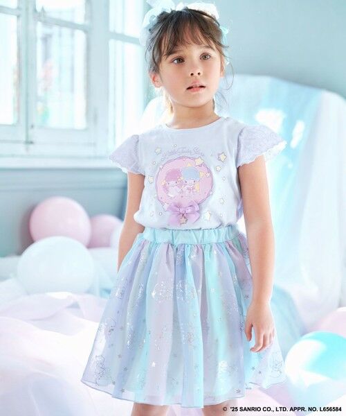 ANY / エニィ カットソー | 【any FAM× リトルツインスターズ 】キキ＆ララ 袖レースTシャツ | 詳細4