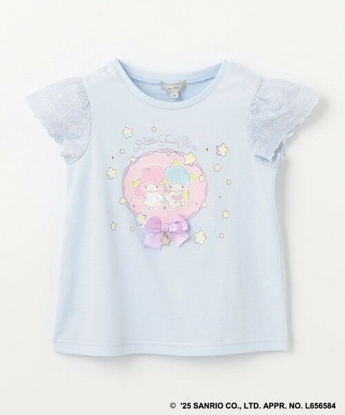 新品　エニィファム　リトルツインスターズ キキ　ララ 袖レースTシャツ　半袖 any FAM× リトルツインスターズ 】キキ＆ララ 袖レースTシャツ