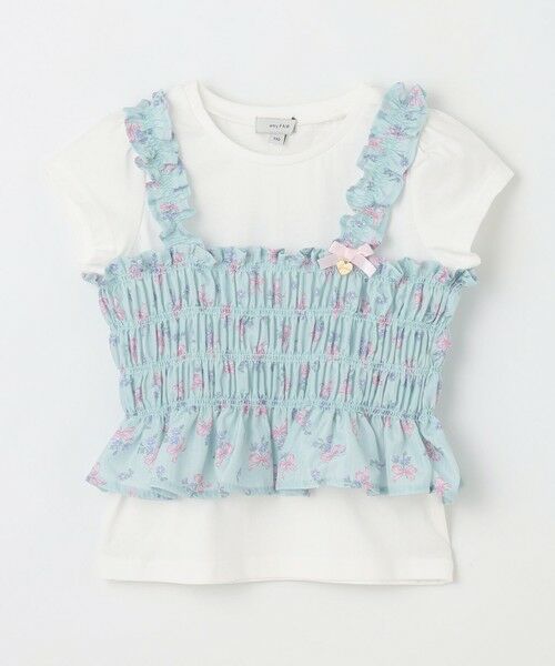 any FAM / エニィファム カットソー | フラワー×リボン ビスチェ付きTシャツ | 詳細20
