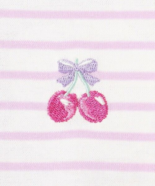 ANY / エニィ カットソー | 袖スカラップ ボーダーTシャツ | 詳細9