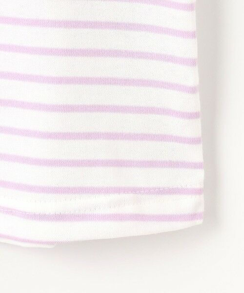 ANY / エニィ カットソー | 袖スカラップ ボーダーTシャツ | 詳細11