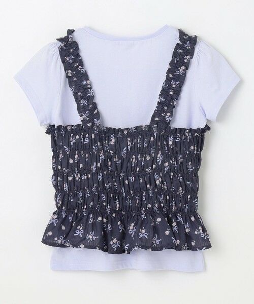 ANY / エニィ カットソー | フラワー×リボン ビスチェ付きTシャツ | 詳細4