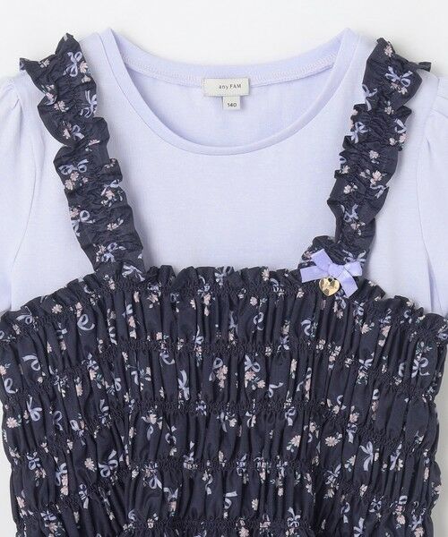 ANY / エニィ カットソー | フラワー×リボン ビスチェ付きTシャツ | 詳細5