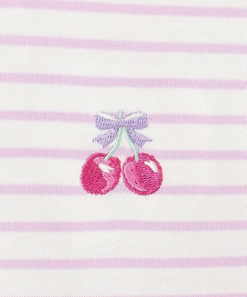 ANY / エニィ カットソー | 袖スカラップ ボーダーTシャツ | 詳細9