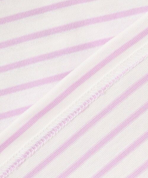 ANY / エニィ カットソー | 袖スカラップ ボーダーTシャツ | 詳細12