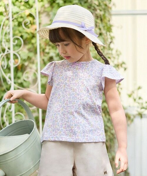 スーパーセール 半額タイムセール プリント 小花柄 Tシャツ FAM （カットソー）｜any 語学・辞書・学習参考書