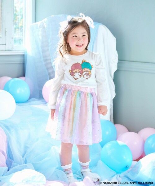 ANY / エニィ カットソー | 【any FAM× リトルツインスターズ 】キキ&ララ ミラクルスパンコール長袖Tシャツ | 詳細1