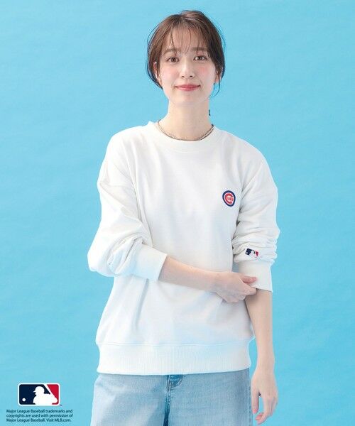 ANY / エニィ カットソー | 【洗濯機可/UVケア】MLB/メジャーリーグベースボール クルーネックスウェット | 詳細1