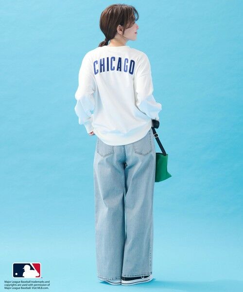 ANY / エニィ カットソー | 【洗濯機可/UVケア】MLB/メジャーリーグベースボール クルーネックスウェット | 詳細2