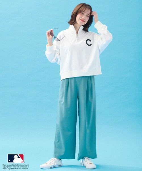 ANY / エニィ カットソー | 【洗濯機可/UVケア】MLB/メジャーリーグベースボール ジップスウェット | 詳細3