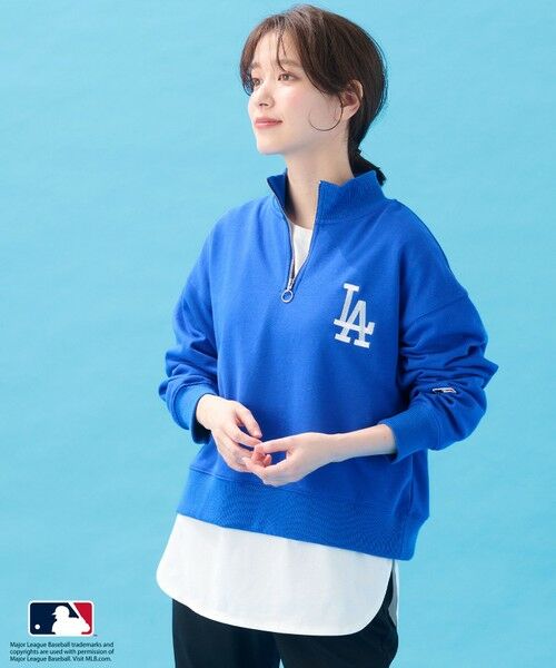 ANY / エニィ カットソー | 【洗濯機可/UVケア】MLB/メジャーリーグベースボール ジップスウェット | 詳細6