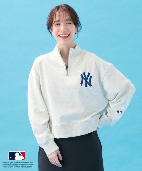 ANY / エニィ カットソー | 【洗濯機可/UVケア】MLB/メジャーリーグベースボール ジップスウェット | 詳細9