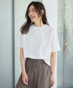 ANY / エニィ カットソー | 【洗濯機可/接触冷感/UVケア】オーガビッツ刺繍ロゴＴシャツ
