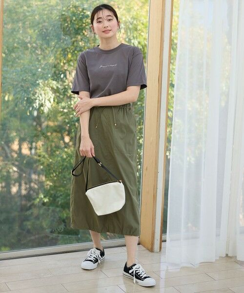 ANY / エニィ カットソー | 【洗濯機可/接触冷感/UVケア】オーガビッツ刺繍ロゴＴシャツ | 詳細9