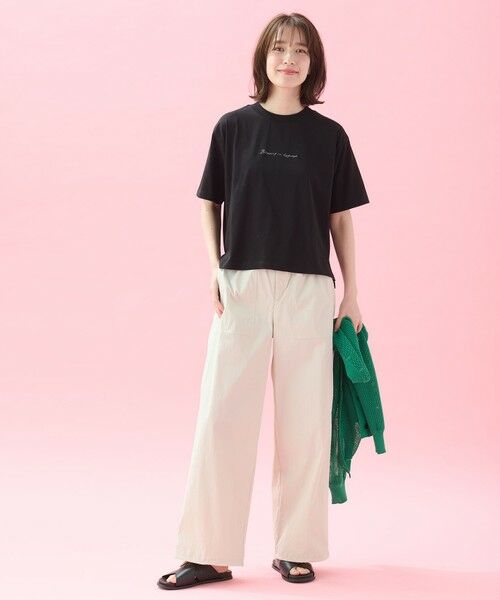 ANY / エニィ カットソー | 【洗濯機可/接触冷感/UVケア】オーガビッツ刺繍ロゴＴシャツ | 詳細21