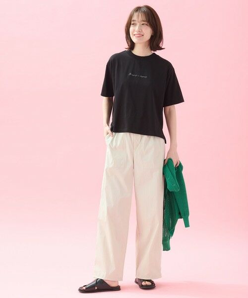 ANY / エニィ カットソー | 【洗濯機可/接触冷感/UVケア】オーガビッツ刺繍ロゴＴシャツ | 詳細22