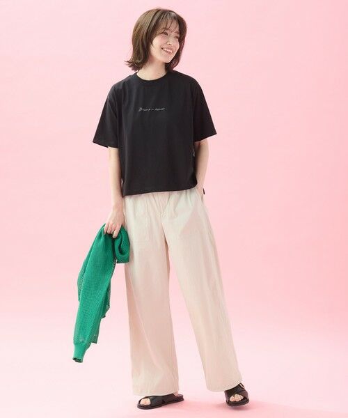 ANY / エニィ カットソー | 【洗濯機可/接触冷感/UVケア】オーガビッツ刺繍ロゴＴシャツ | 詳細23