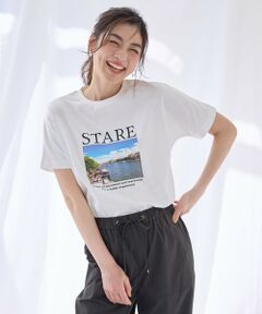 ANY / エニィ カットソー | 【洗濯機可/接触冷感/UVケア】オーガビッツロゴ・フォトTシャツ