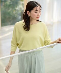 ANY / エニィ ニット・セーター | 【洗濯機可/アンチピリング/UVケア】アクリルガーターニット