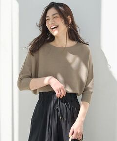 ANY / エニィ ニット・セーター | 【洗濯機可/アンチピリング/UVケア】アクリルガーターニット