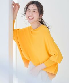 ANY / エニィ ニット・セーター | 【洗濯機可/UVカット/接触冷感】クールタッチボクシーニット