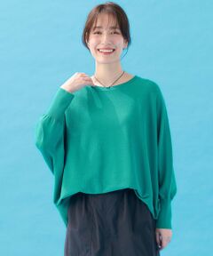 ANY / エニィ ニット・セーター | 【洗濯機可/UVカット/接触冷感】クールタッチボクシーニット