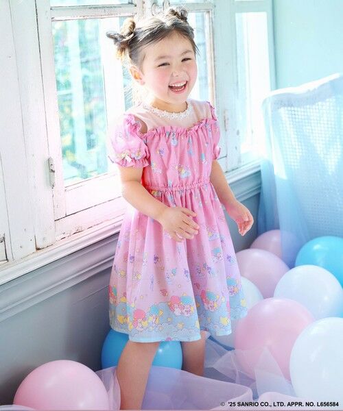 ANY / エニィ ロング・マキシ丈ワンピース | 【any FAM× リトルツインスターズ 】キキ&ララ オン・オフショルダーワンピース | 詳細2