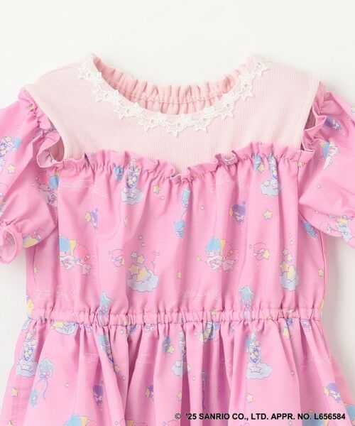 ANY / エニィ ロング・マキシ丈ワンピース | 【any FAM× リトルツインスターズ 】キキ&ララ オン・オフショルダーワンピース | 詳細6