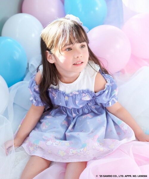 ANY / エニィ ロング・マキシ丈ワンピース | 【any FAM× リトルツインスターズ 】キキ&ララ オン・オフショルダーワンピース | 詳細12