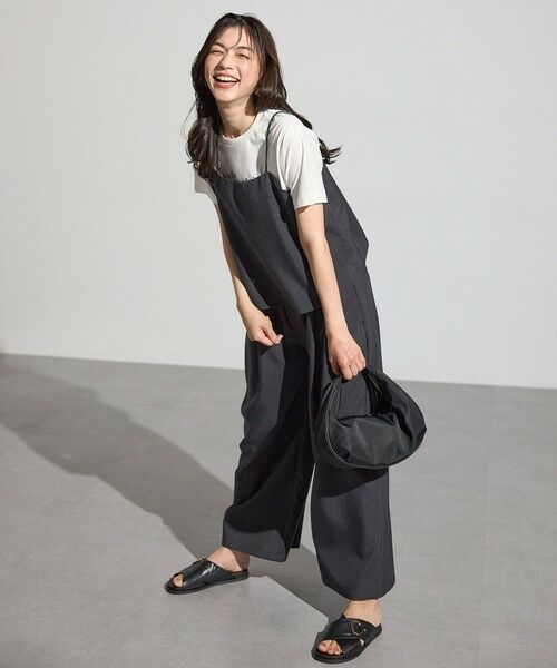 ANY / エニィ セットアップ | 【2SET/洗濯機可】テックリネンキャミソール×パンツセットアップ | 詳細4