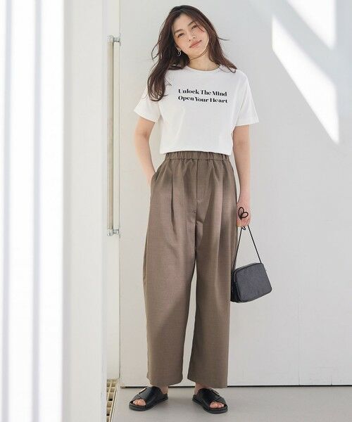 2SET/洗濯機可】テックリネンキャミソール×パンツセットアップ