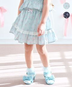 ANY / エニィ ミニ・ひざ丈スカート | フラワー×リボン スカパン