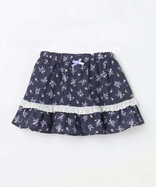 ANY / エニィ ミニ・ひざ丈スカート | フラワー×リボン スカパン | 詳細3