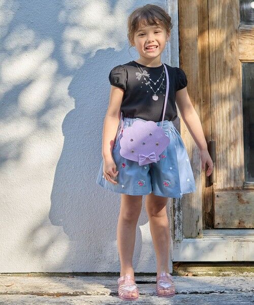 ANY / エニィ ショート・ハーフ・半端丈パンツ | 総柄刺繍 キュロット | 詳細11