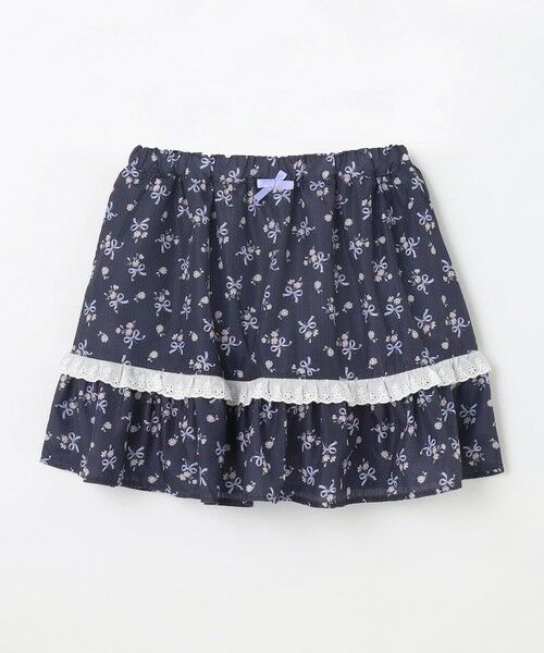 ANY / エニィ ミニ・ひざ丈スカート | フラワー×リボン スカパン | 詳細3