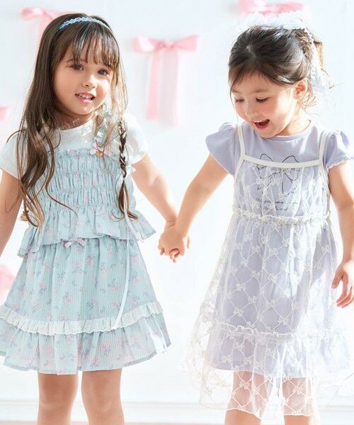 ANY / エニィ ミニ・ひざ丈スカート | フラワー×リボン スカパン | 詳細5