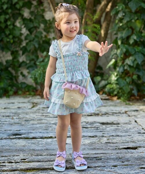 ANY / エニィ ミニ・ひざ丈スカート | フラワー×リボン スカパン | 詳細8