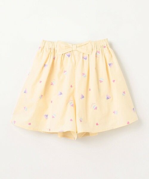 ANY / エニィ ショート・ハーフ・半端丈パンツ | 総柄刺繍 キュロット | 詳細4