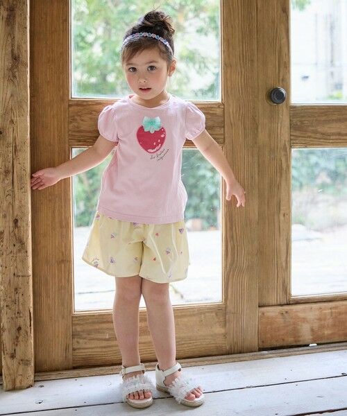 ANY / エニィ ショート・ハーフ・半端丈パンツ | 総柄刺繍 キュロット | 詳細2