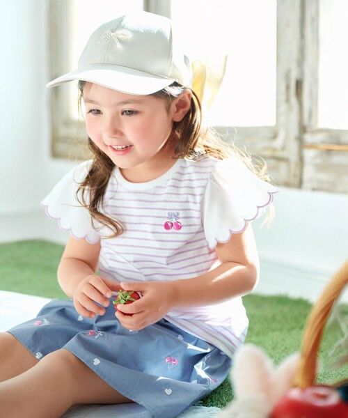 ANY / エニィ ショート・ハーフ・半端丈パンツ | 総柄刺繍 キュロット | 詳細8