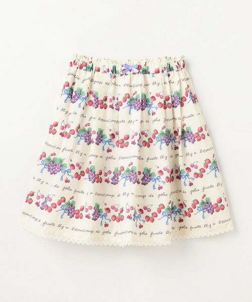 ANY / エニィ ミニ・ひざ丈スカート | 総柄フルーツ スカート | 詳細4
