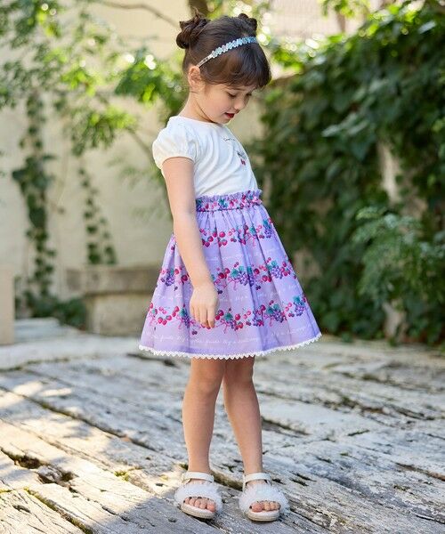 ANY / エニィ ミニ・ひざ丈スカート | 総柄フルーツ スカート | 詳細14