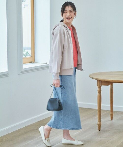 ANY / エニィ ミニ・ひざ丈スカート | フロントスリットデニムスカート | 詳細13