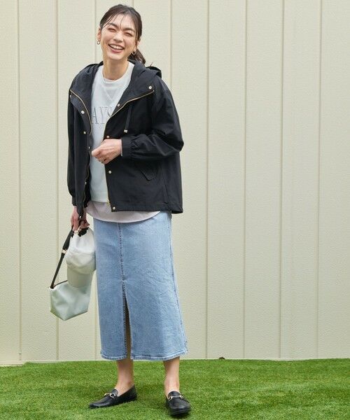 ANY / エニィ ミニ・ひざ丈スカート | フロントスリットデニムスカート | 詳細8